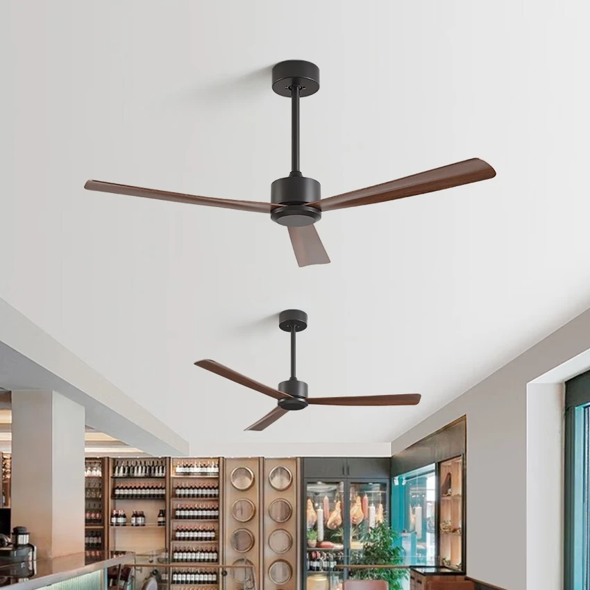 Ventilador de techo con inversor de 50 pulgadas: control remoto de 6 velocidades, silencioso y ahorrador de energía para salas de estar/comedor, con un diseño moderno y elegante