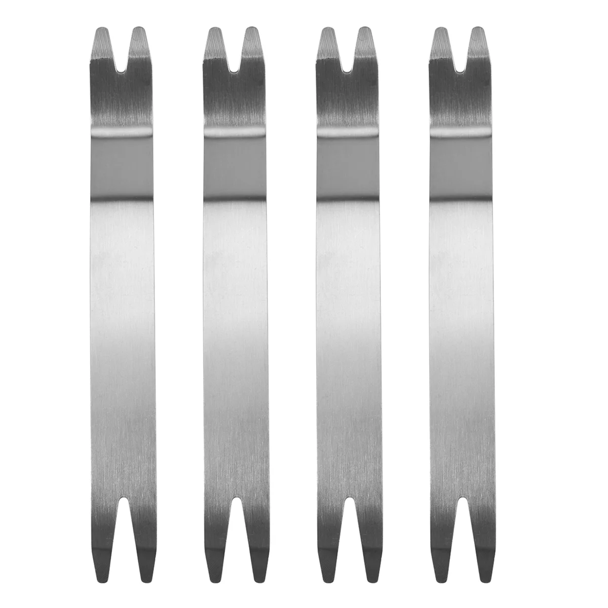 A06K 4Pcs Stainless Steel Skid Plate Snap Nail Lifter, Paver Extractor Tool Removal Raised Brick Settling Tool (185X22mm) view 3