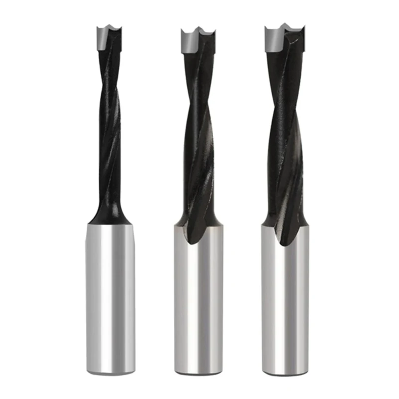 2 Flute Forstner Drill Bits 6/8/10mm Left Right Rotation Hole Cutter 70mm Total Length Router Bit