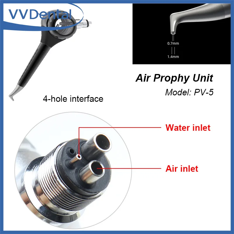 

2/4 Holes Dental Air Polisher Teeth Whitening/Cleaning Spray Jet Airflow Sandblasting Machine Air Flow Prophy Unit