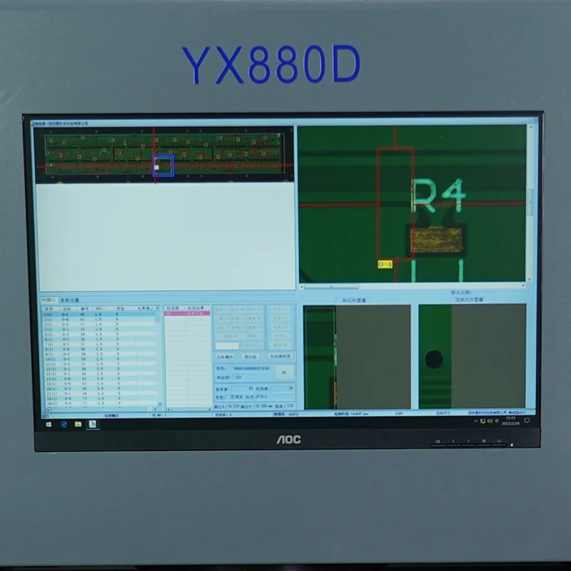 В наличии в ЕС YX880D Инспекция AOI PCB Machine On Line System Заводская цена Автоматический оптический осмотр SMT Off Line