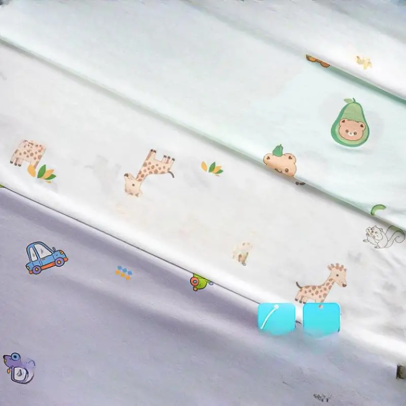 

Ткань из зеленого бамбукового твила: текстурированная, впитывающая, дышащая, экологичная, в скандинавском стиле, для скатерти, натуральная, уютная, легкая, мягкая, романтичная