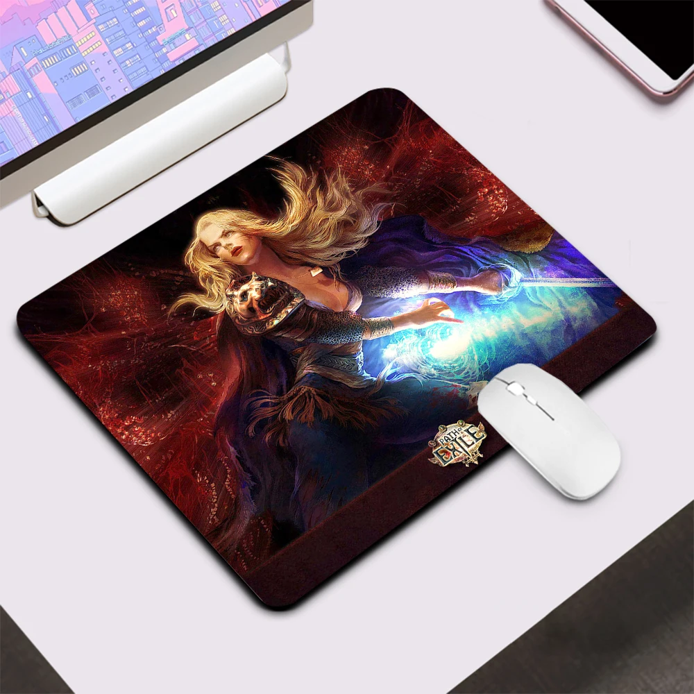 Path of Exile Small Gaming Mouse Pad Computer Office Mousepad Keyboard Pad Desk Mat PC Gamer Mouse Mat Silicone Laptop Mausepad