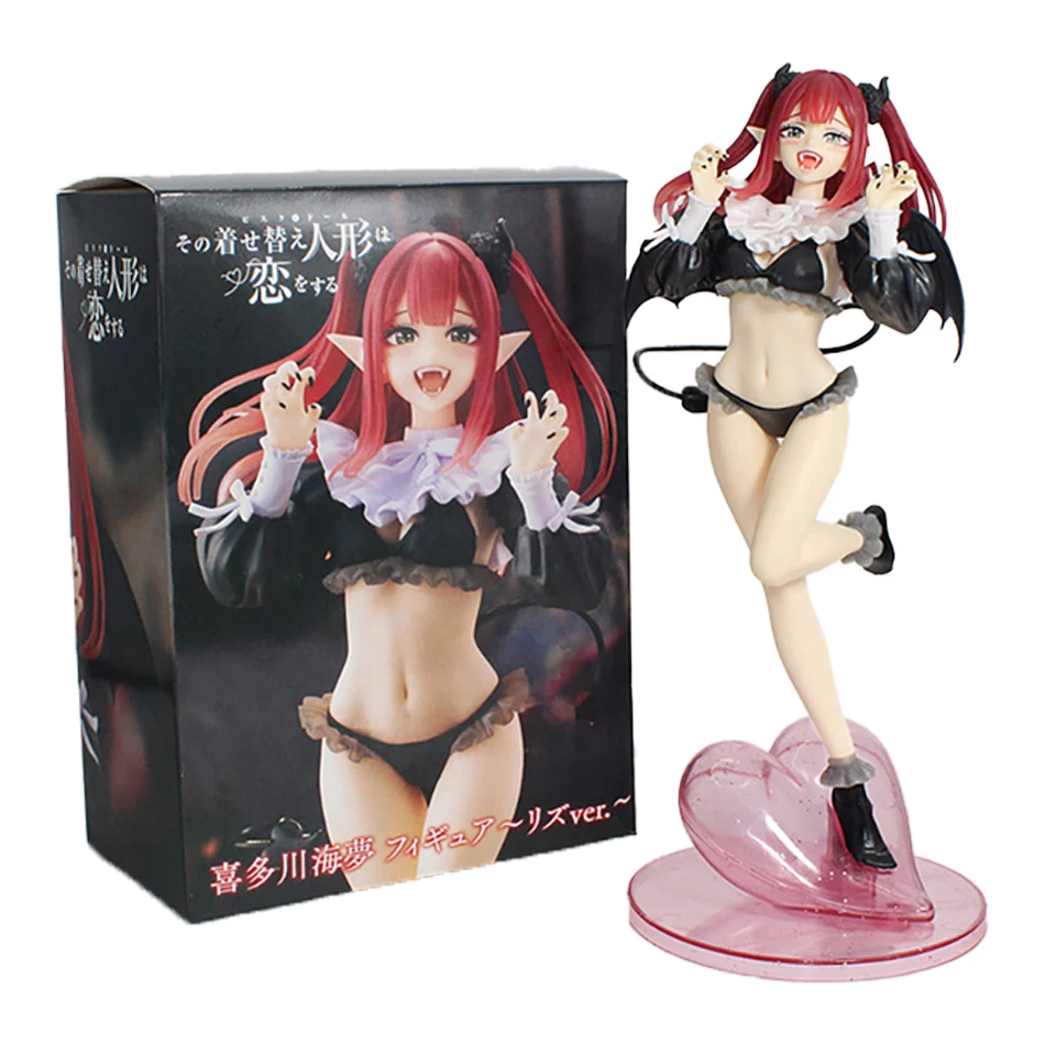 My Dress Up Darling Kitagawa Marin Anime Actionfigur Teufel-Liz-Succubus Schuluniform PVC Sammlerstück Desktop-Heimdekoration