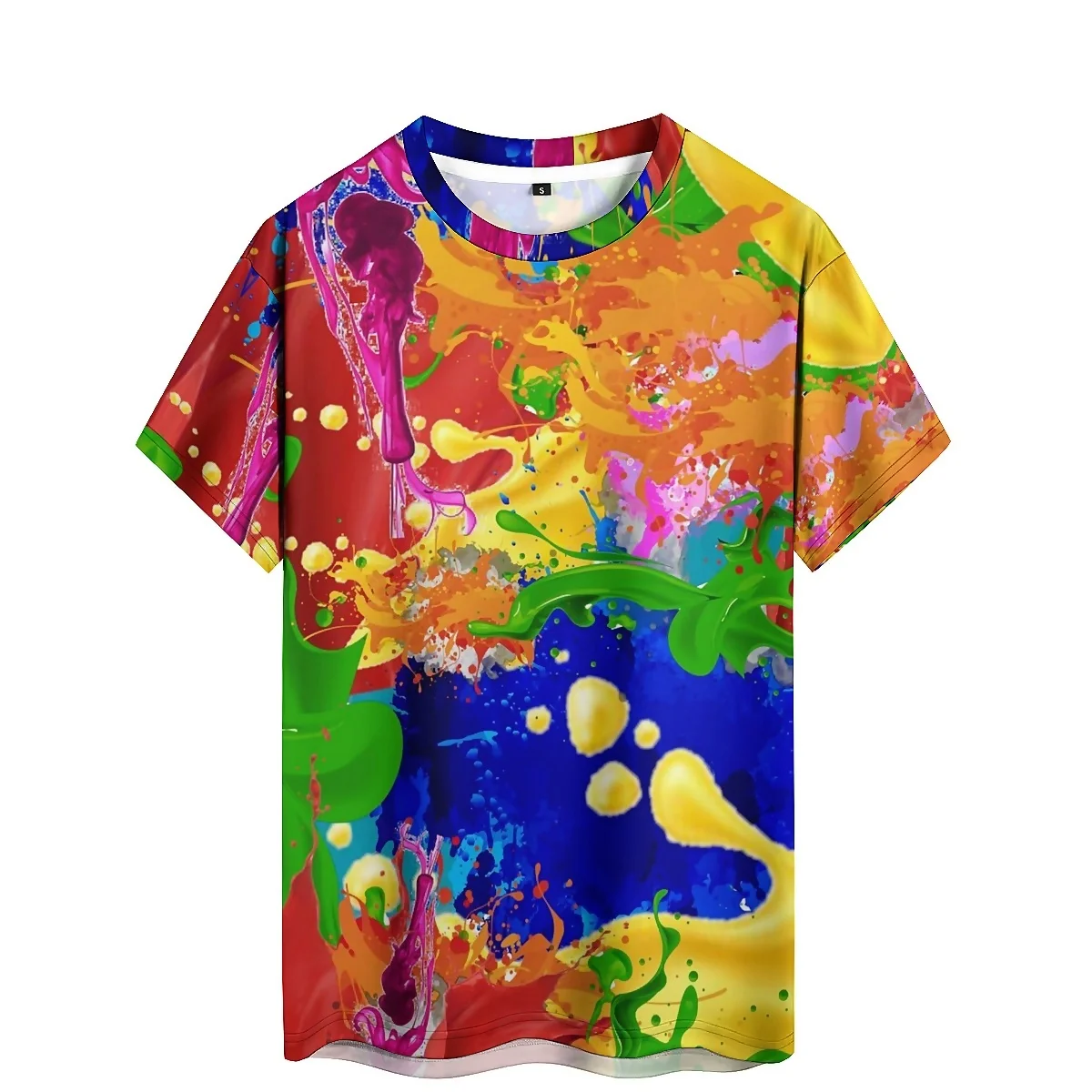 

Men's 3D Printed Short Sleeve T-Shirt - Breathable & Quick-Dry Geometric Abstract