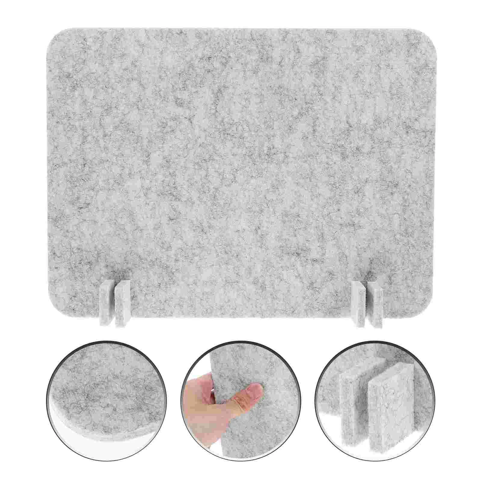 Foldable Desk Bezel Felt Barrier for Classroom Light Grey Screen Dividers Student