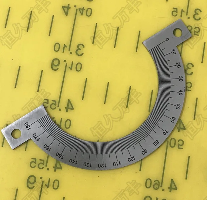 Diameter:76mm  thickness:2mm 180 degree semicircular dial plate disk