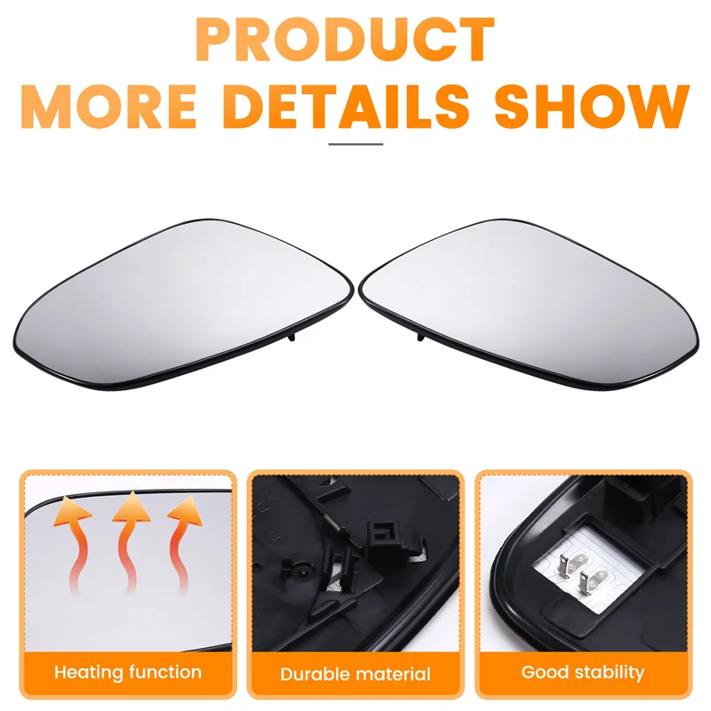 

Unusual Car Reversing Mirror Lens Mirror Glass Lens With Heating 87931-42C10 87961-42B80 For Toyota RAV4 2013-2019 US Version