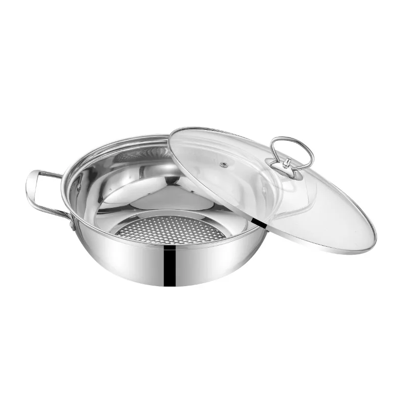 

Hot pot stainless steel hot pot kitchen cooking, gas electromagnetic stove universal