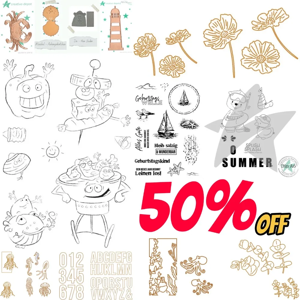2026 New Ocean Series Sea Star Metal Cutting Dies For Scrapbook Diary Decoration Embossing Template DIY Greeting Card Handmade