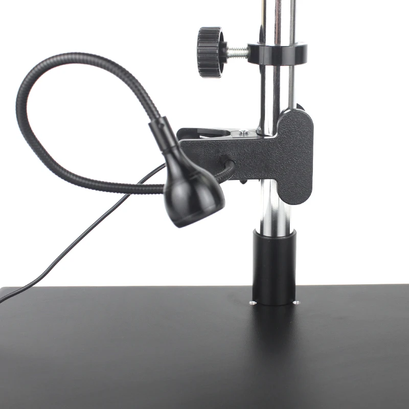 Lámpara iluminadora de luz LED para microscopio, luz ajustable con Clip, Industrial, fuente de luz para cámara