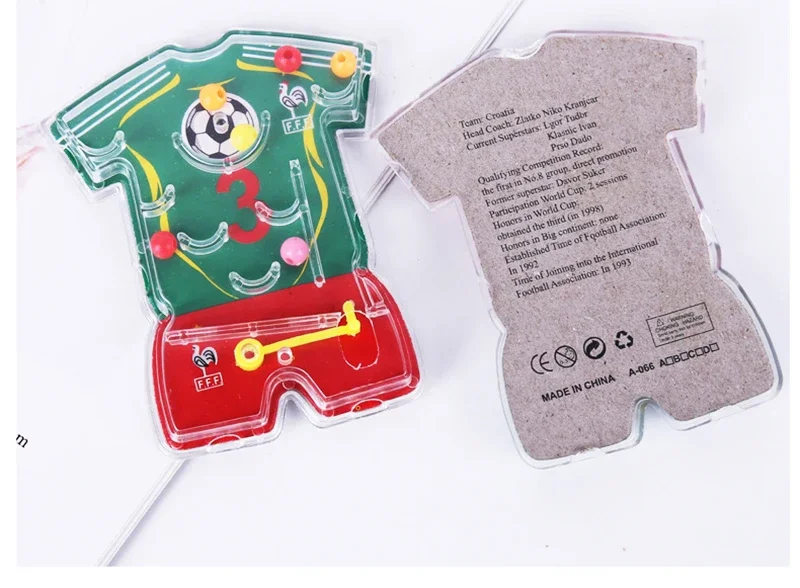 24 Pcs Football Themed Pinball Maze Fingertip Toys Soccer Team Game Maze Kids Birthday Party Favors Goodies Fillers Pinata Gifts