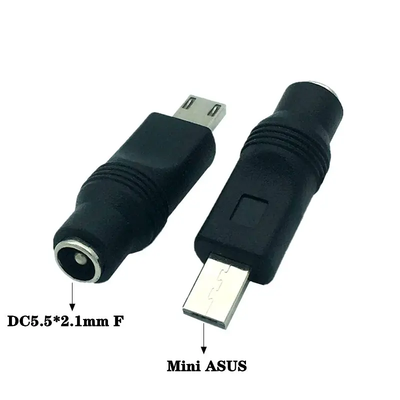 DC5.5 * 2.1mm Female Head to Mini ASUS ThinkPad Port Small Square Port Fair Board Computer Mobile Power Plug