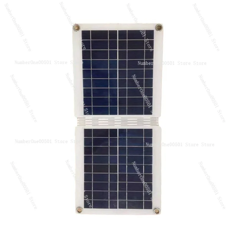 Solar Polycrystalline Panel 10W Folding Model, Dual USB Solar Panel Car Mobile Phone Outdoor Emergency Power Supply