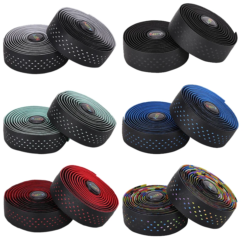 Road Bike Handlebar Tapes Non-slip Bar Strap PU EVA Bicycle Handle Bar Tape Wear Resistant Handlebar Belts Cycling Grip Tape