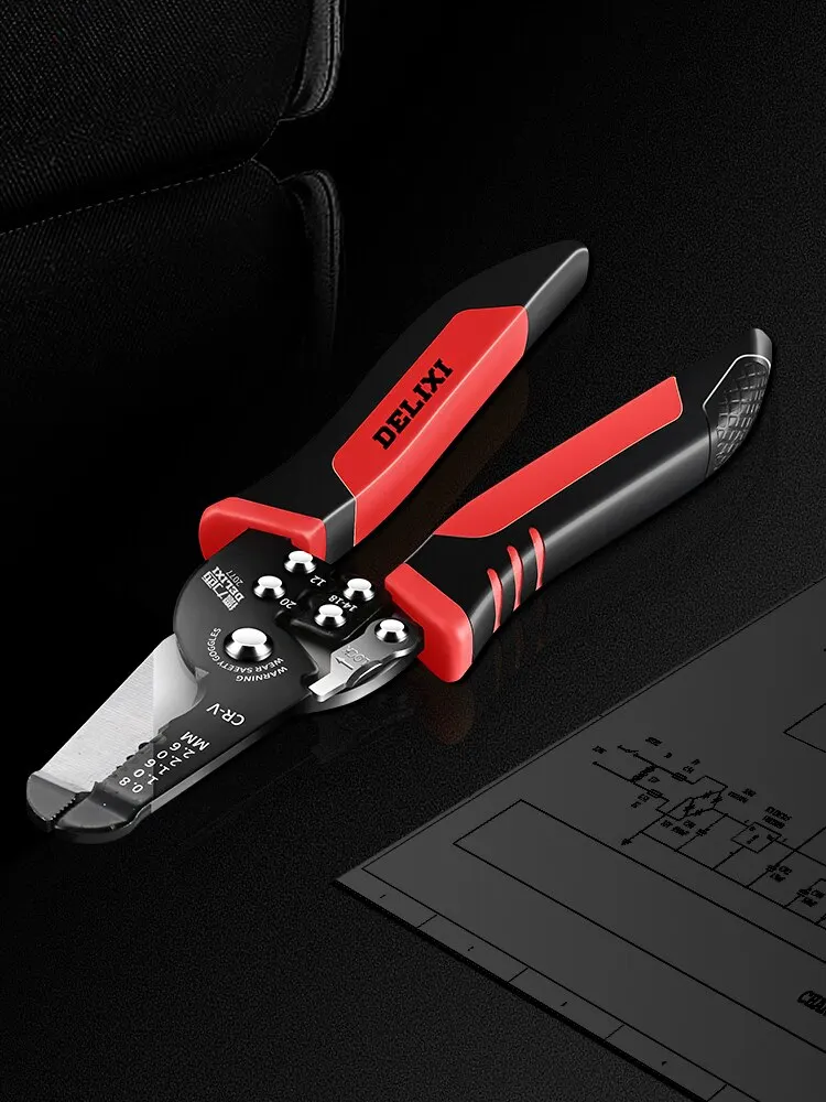 Wire Stripper Cutter Multifunctional TAB Terminal Crimping Plier Tools Cable Wire Stripper Cutter Crimper Automatic Plier