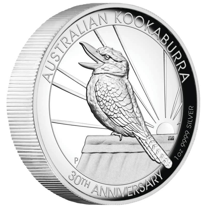 

2020 Kookaburra Commemorative Coin, 1 oz .9999 Silver Proof, High Relief Bird Design