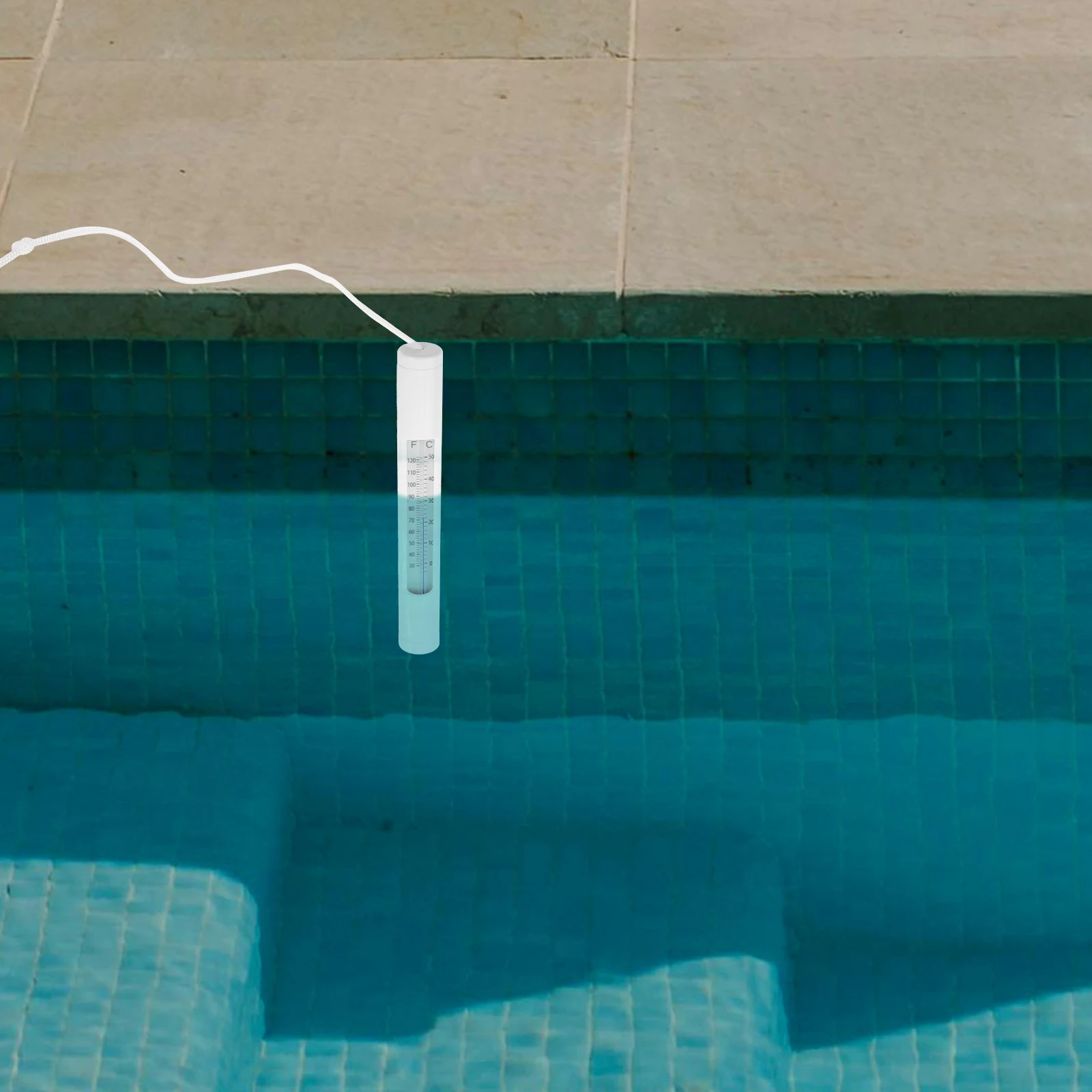 

Swimming Pool Thermometer Water Temperature Gauge for Spa Bath Tub Submersible Float Measure Tool