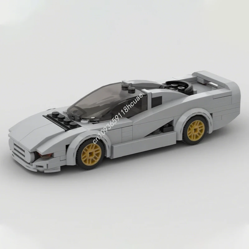182 pçs moc 6-largo jaguares xj220 cidade campeões super blocos de construção de carro construir plástico educacional brinquedo de natal presente