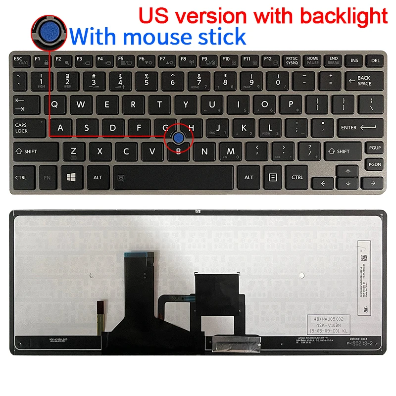 GZEELE angielski klawiatura do Toshiba Portege Z30 Z30T A B C Z30-A Z30t-A Z30T-A1310 Z30-A1302 Z30-C Z30T-C Z30-B Z30T-B z nami