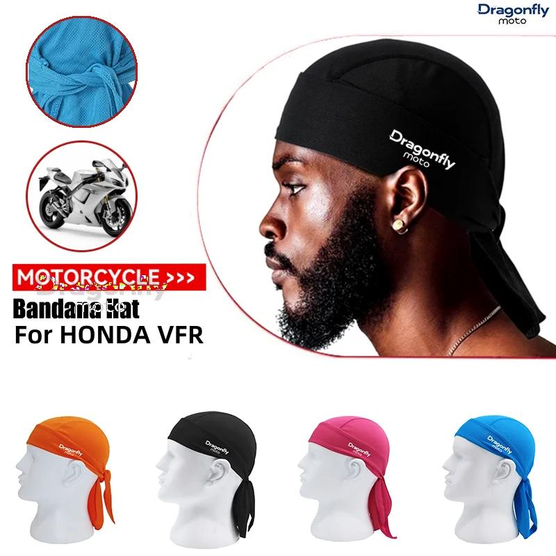 For HONDA VFR 800 1200x VFR750 VFR800X VFR800F VFR1200x Motorcycle Headband Sweat-wicking Cap Cycling Headscarf Quick-dry