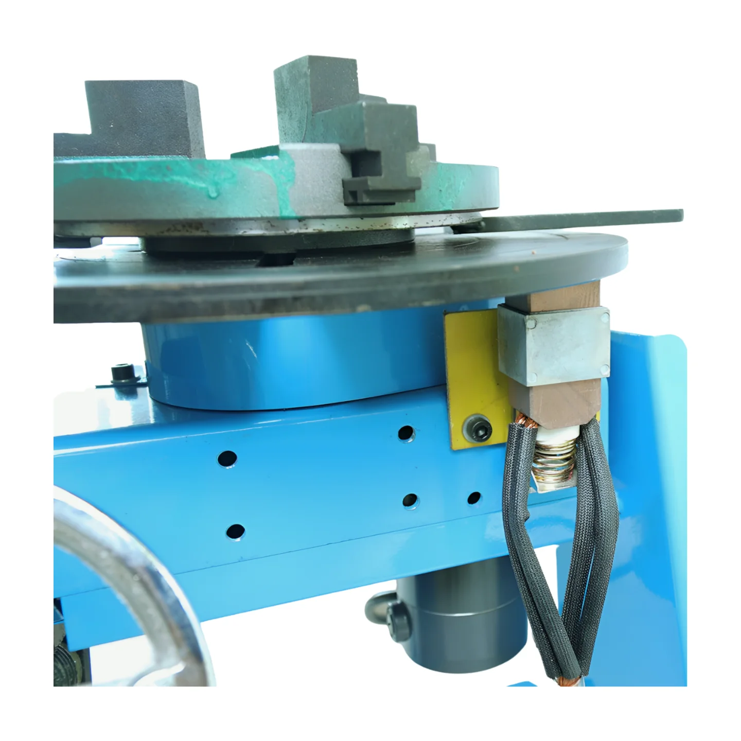 HD-50 50KG Welding Positioner Turntable Equipment Welding Rotator Rotary Welding Table for Circle Pipe Workpiece without Chuck