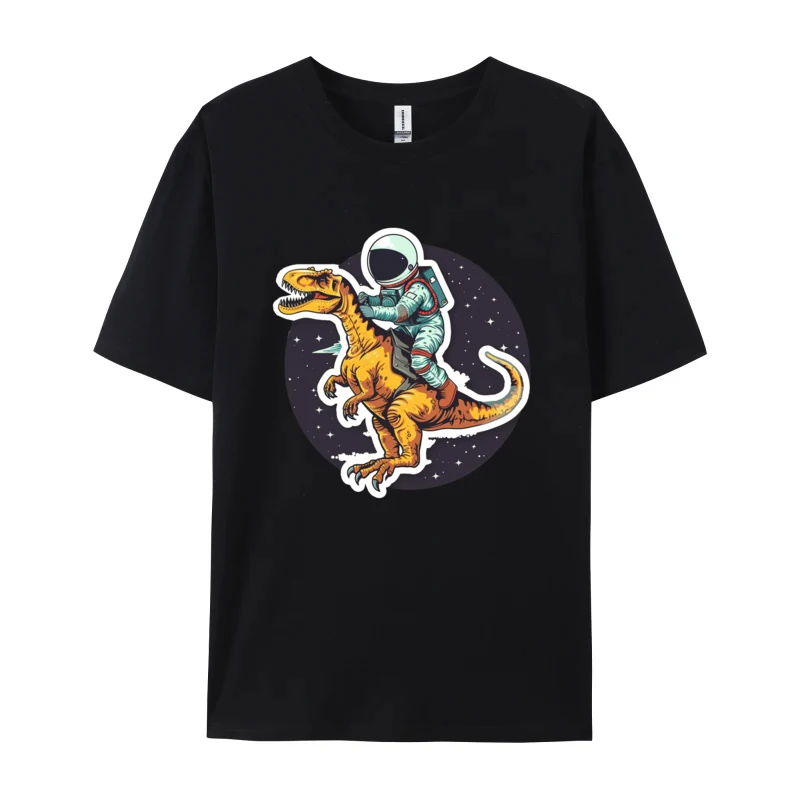 Fly To Moon All Design T-shirts Fashionable Men Tops T Shirt Dinosaur Space Astronaut New Tops Tshirt Top Quality Clothing