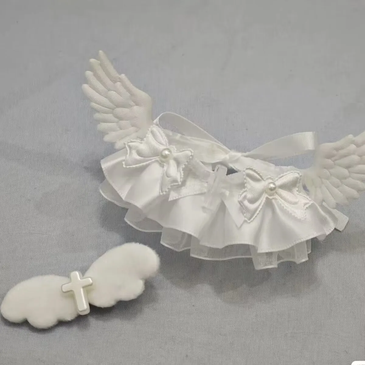 

Новый стиль с высоким уровнем внешнего вида, комплект детского платья 10 см, украшенный хлопковыми кружевными куклами и дешевыми аксессуарами.