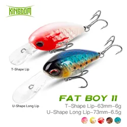 Kingdom Floating Crankbait Wobblers Minnow Jerkbait 6g/6.5g Artificial Hardbait Swimbait For Bass Perch Pike Fishing Lures