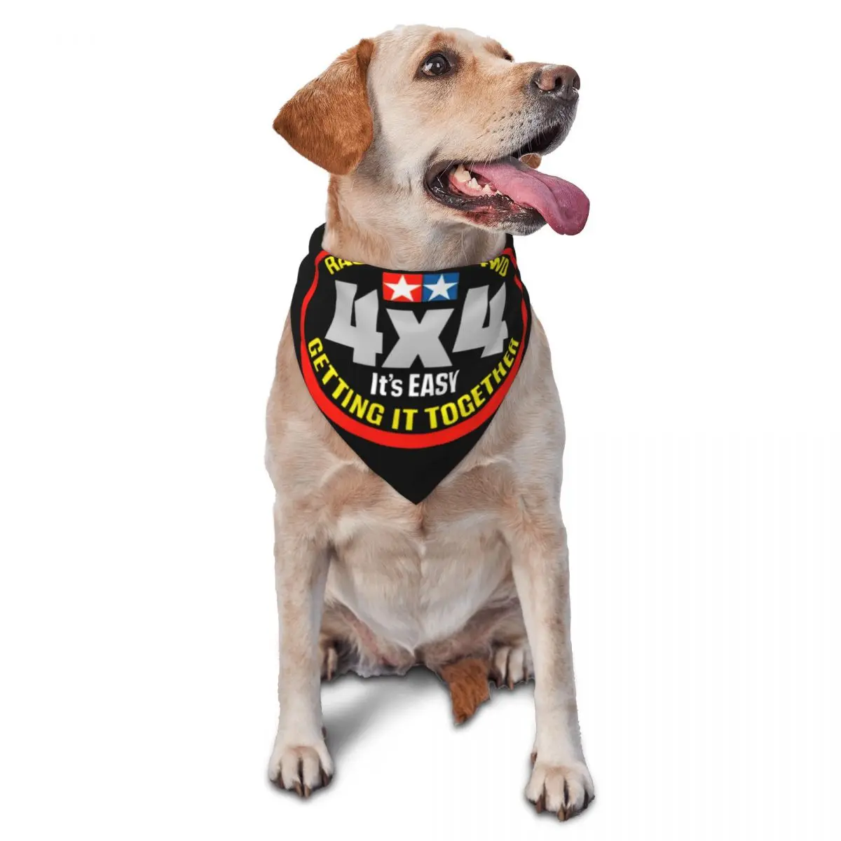Funny Racing 4WD Tamiyas Pet Bandanas Pet Scarf Neck Decoration Pet Triangle Bibs For Puppy Cat