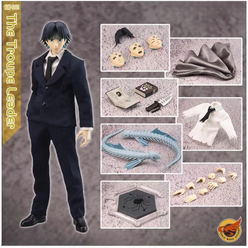 

SoloWingStudio 1/12 HUNTERxHUNTER Phantom Troupe The Troupe Leader Chrollo Lucilfer PVC Anime Action Figures Model Toy