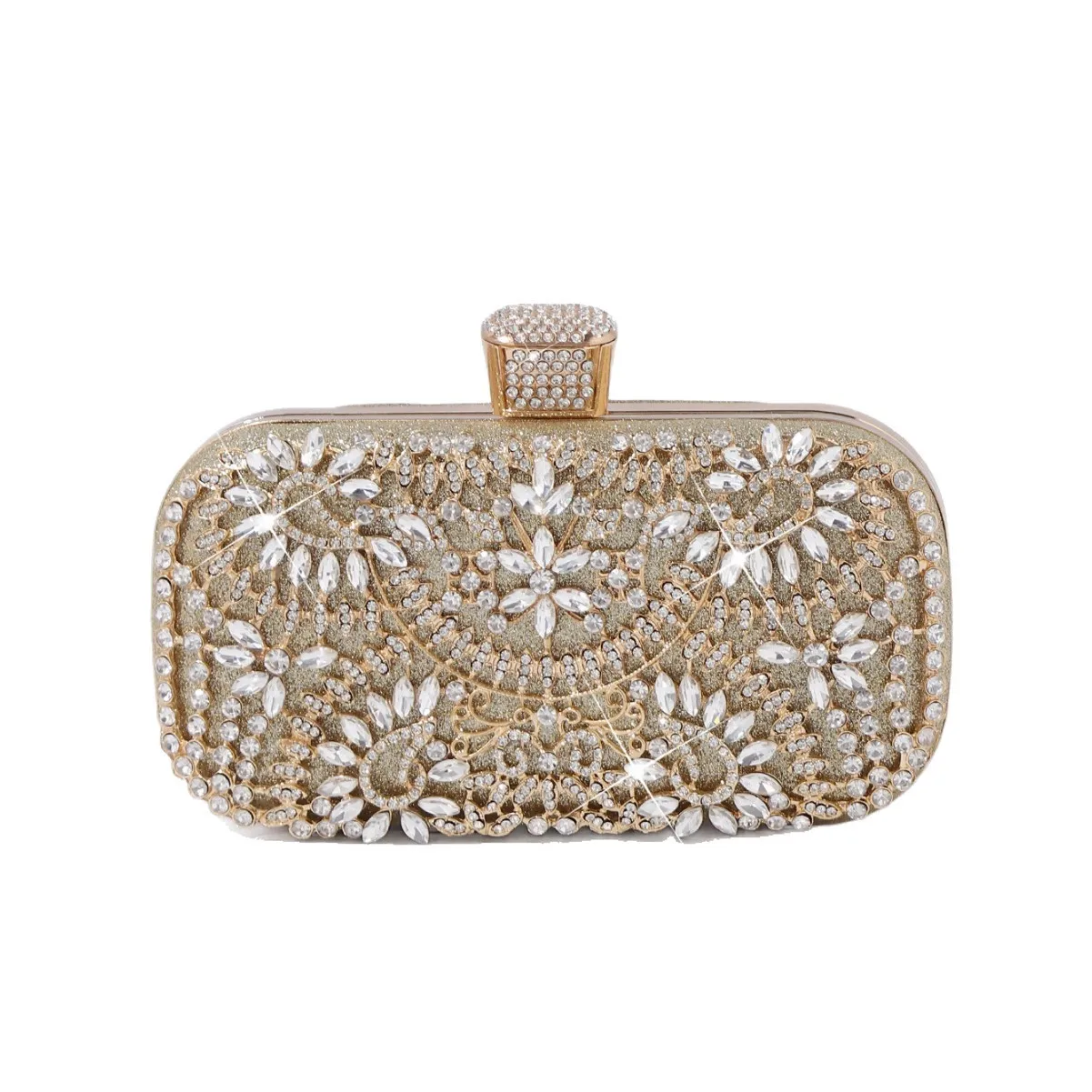 

European and American Trendy Evening Clutch - Rhinestone-Embellished Party & Banquet Handbag for Formal Gowns