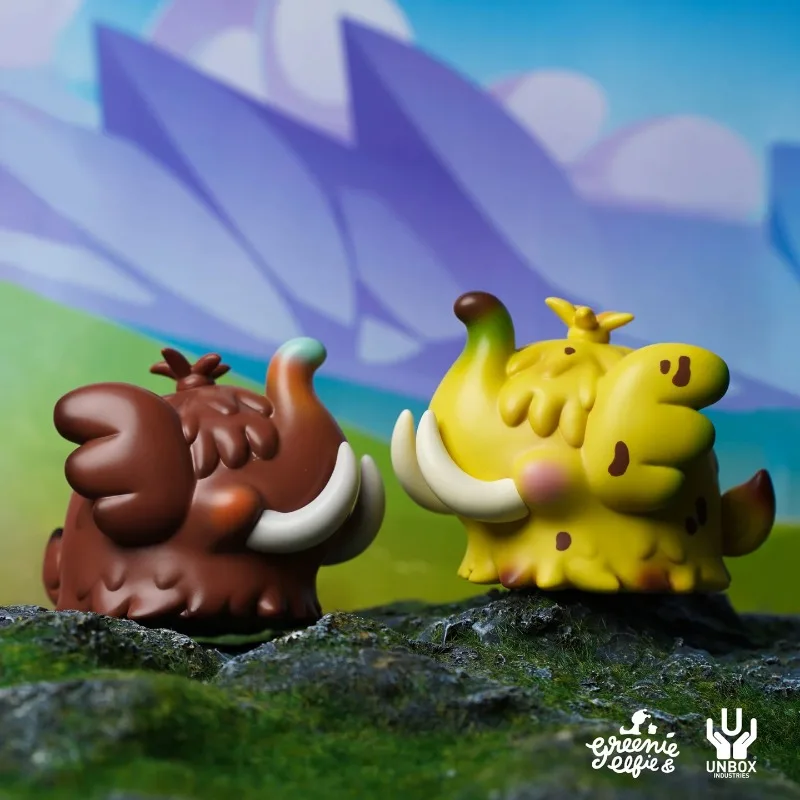 

BABY MAMMOTH MINI UNBOX ELFIE Модная милая фигурка животного, подарки, чехол для компьютера, автомобильные украшения, официальный оригинальный продукт на складе