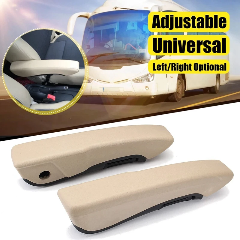 

Hand Universal Car RV Bus Adjustable Seat Armrest Handrest Hand Holder Beige For Truck Trailer Caravan Motorhome