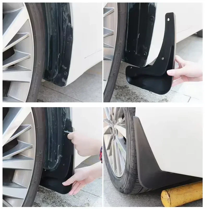 For JMC EVEASY 05 2025 4Pcs Splash Guards Mud Flaps Front Rear Wheel Fender Protector Heavy Duty