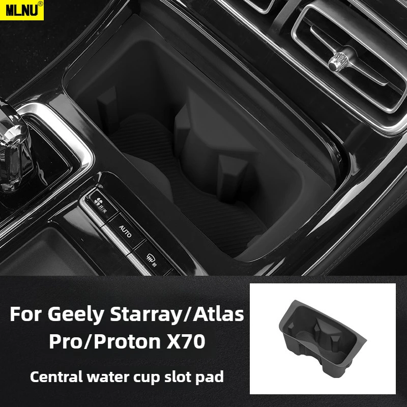 

Center Console Cup Holder Pad For Geely Starray/Atlas Pro/Proton X70 Accessories 2024-2025-Premium Silicone , Shock-Absorbing
