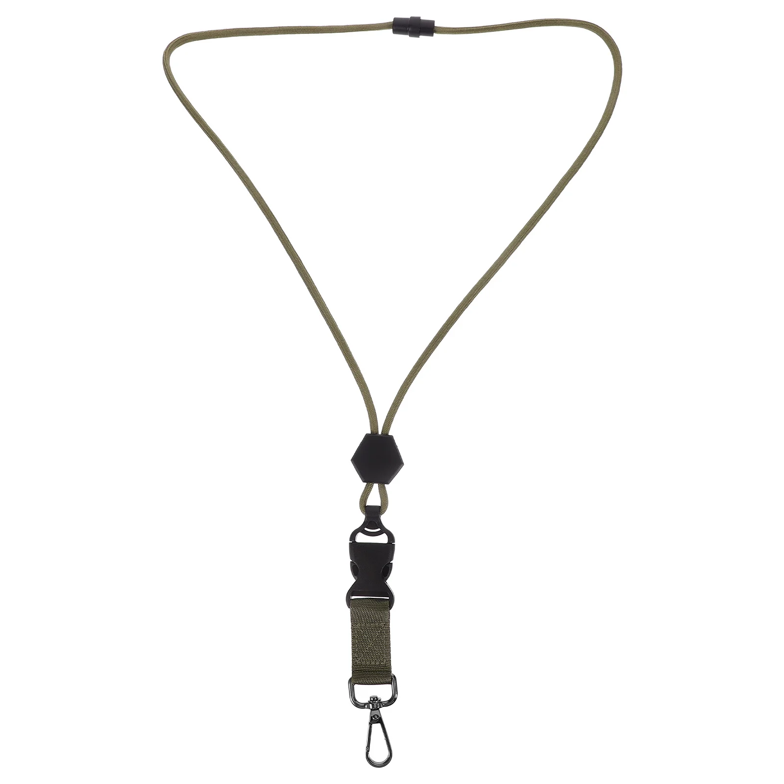

Metal Hook Keychain Lanyard For Id Badge Keys Heavy Duty Polyester Breakaway Neck Strap Portable Hanging Rope For Camping Hiking