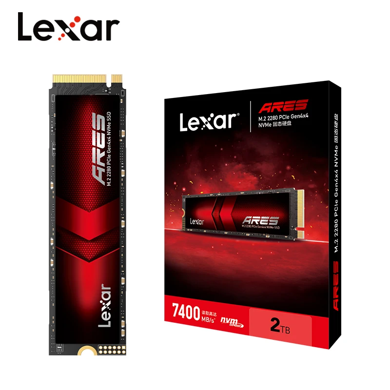 Lexar ARES PCIe 4.0 M.2 2280 NVMe SSD Hard Drive 8TB 4TB 2TB 1TB