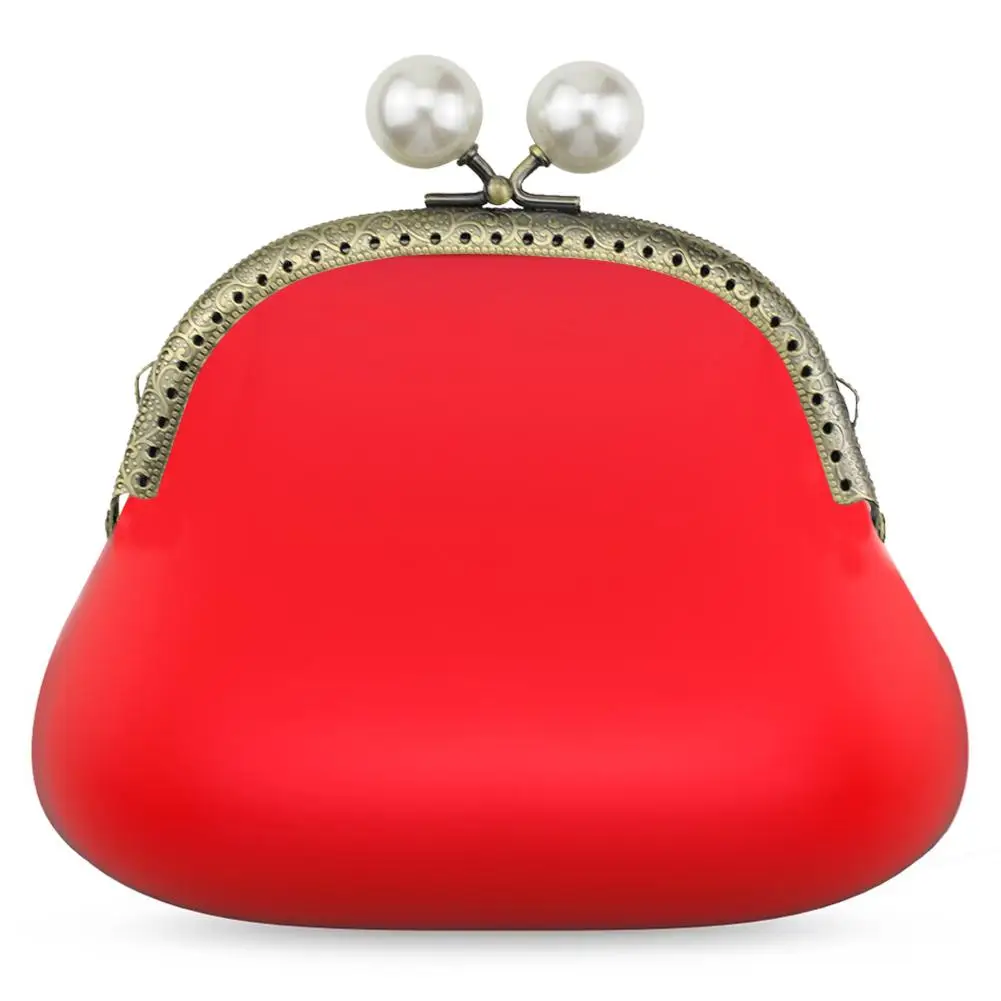 2Pcs Metal Coin Bag Handle Sewing Craft with Pearl Handbag Accessories (12.5cm)