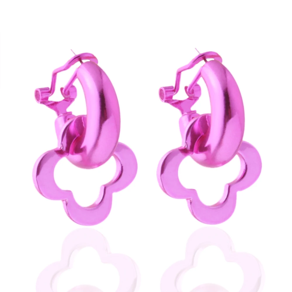 NeeFu WoFu Y2K Drop Bright Color Earrings Copper Earring Rings Colorful Earring For Woman Large Long Brinco Ear Oorbellen Gift