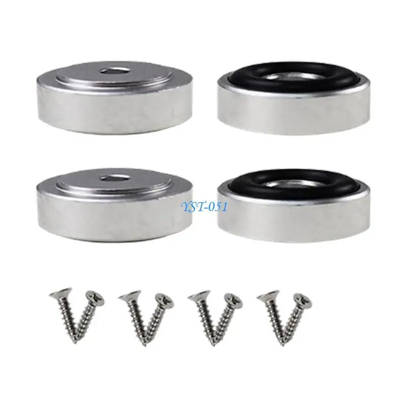 E15A Multipurpose Aluminum Mounting Legs With Rubber Base To Stop Cutting Boards From Slipping Scratch Proof Protectors