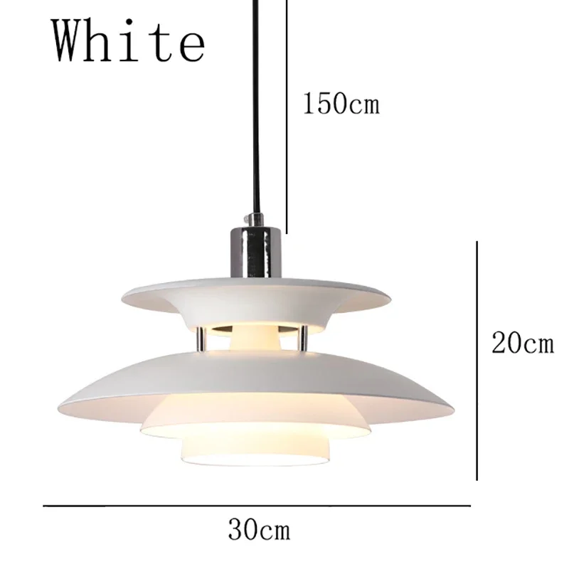 Lampade a sospensione a forma di piatto nordico lampadario ombrello lampada a sospensione a Led sala da pranzo camera da letto Bar cucina apparecchi