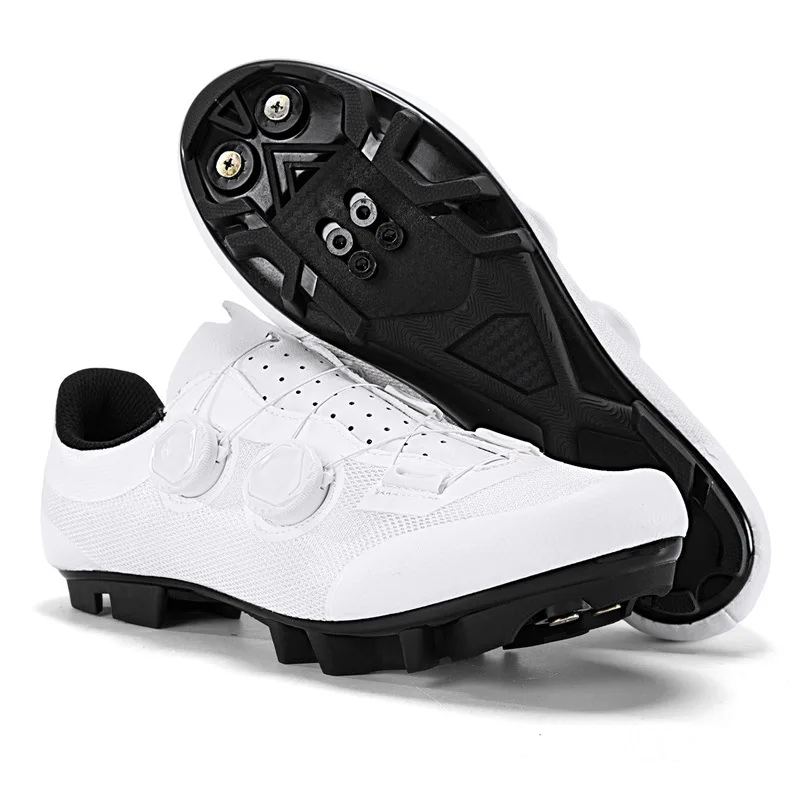 Mtb Cycling Shoes Man Mountain Bike Shoes Flat Pedal Shoe Cleats Shoe Breathable Spd Speed Bicycle Outdoor Racing Lock Footwear