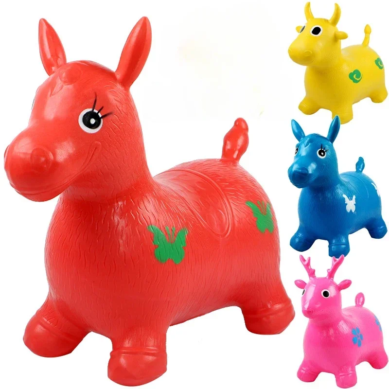 

Jumping Horse Inflatable Jumping Deer Thickened and Bold Children's Toy Stall Hot Sale Wholesale