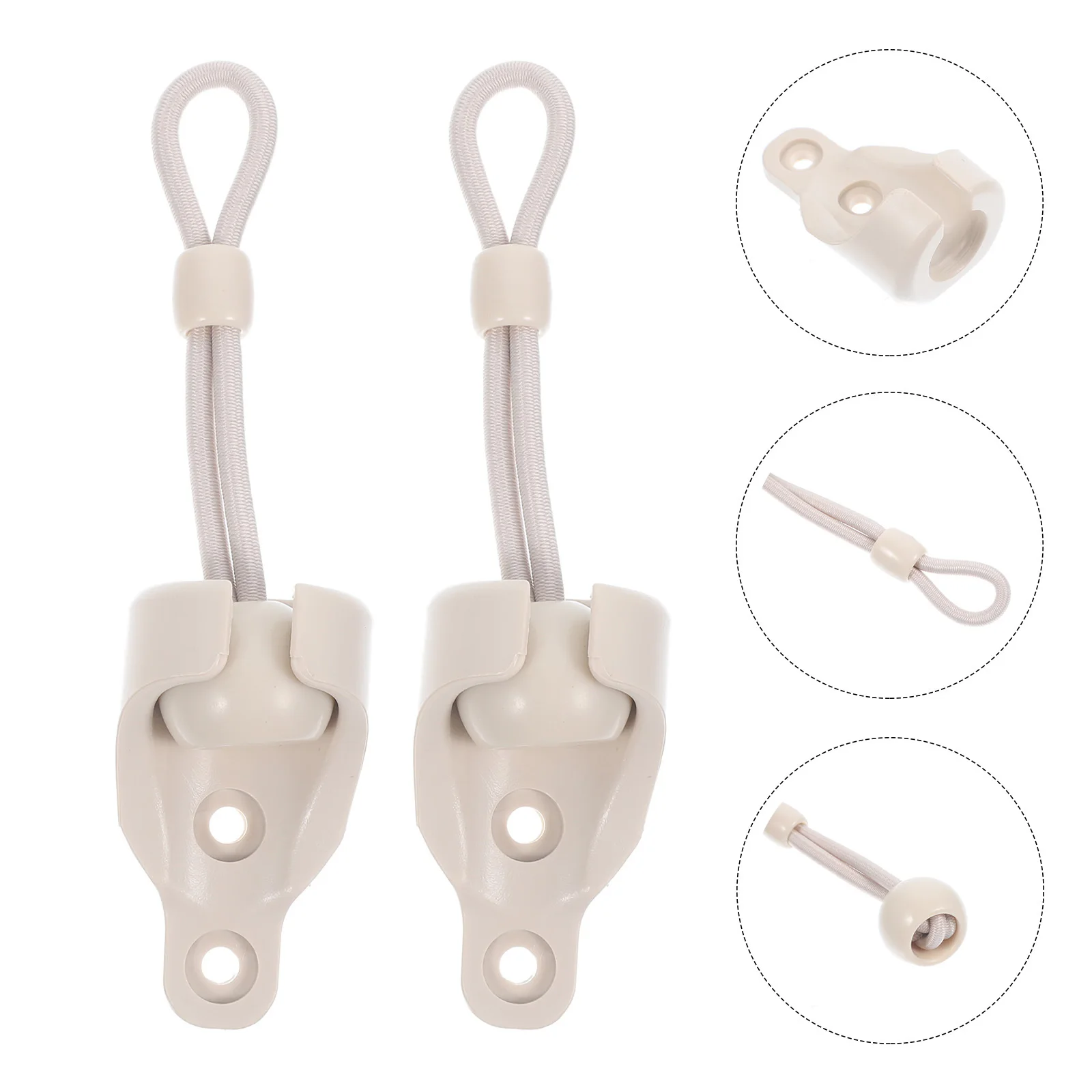 

2 set Bungee Tie For Blind Replacement Mounting Brackets 2 Sets Bungee Cords Tie Down Conversion Kit For Roller Blind Shade