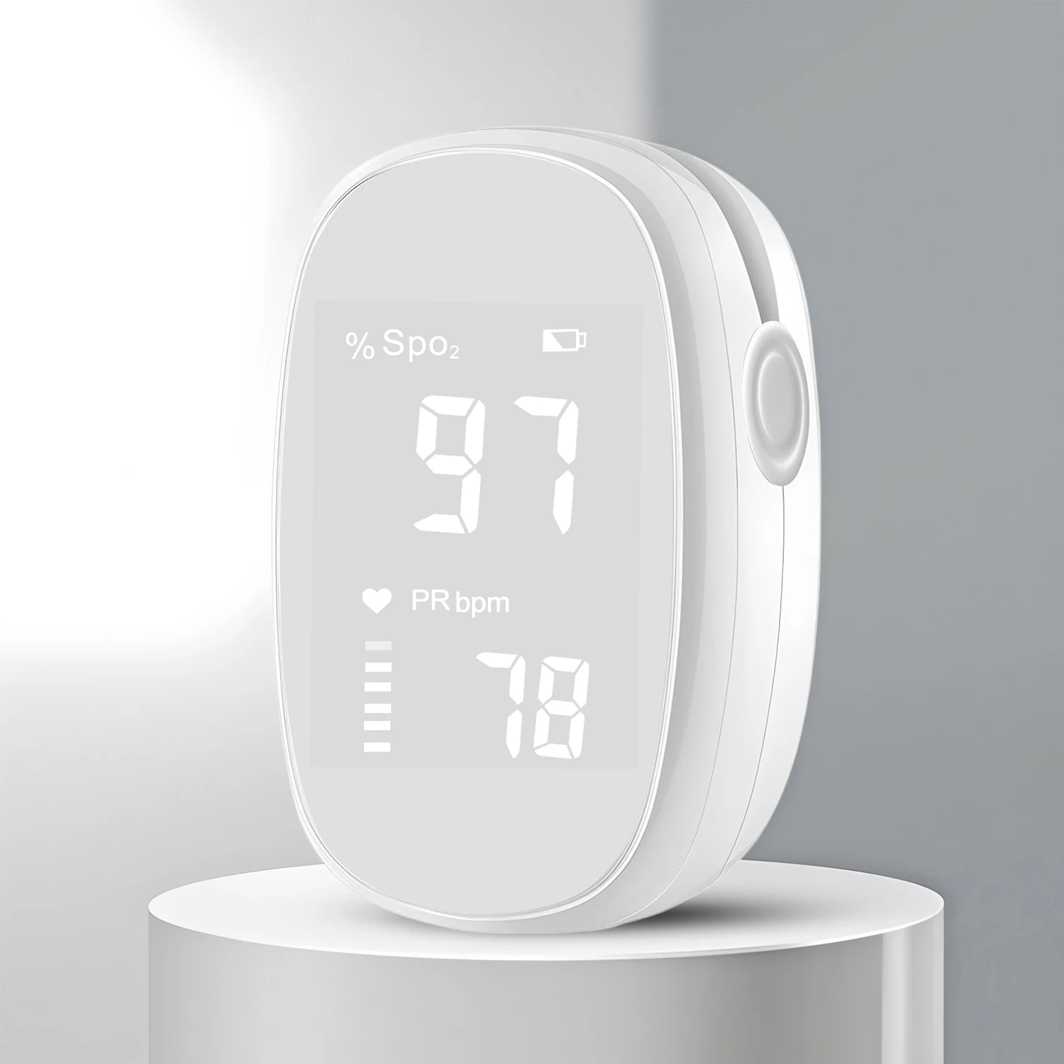 Fingertip Oximeter Blood Oxygen Saturation Monitor SpO2 With Pulse Rate Measurement Portable LED Display No Battery