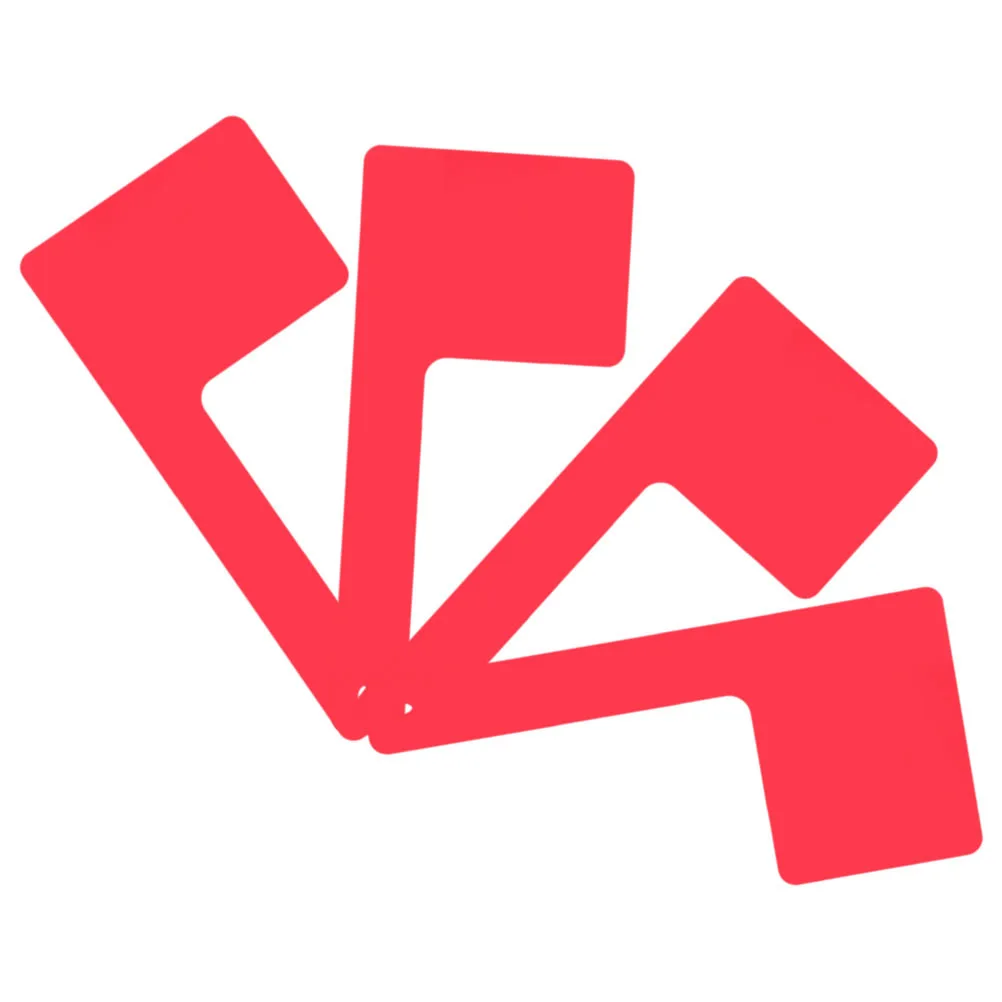 

4pcs Acrylic Mailbox Red Flag Replacement Outdoor Universal Parts Decorative Accessories Rotatable Weather Resistant For Home