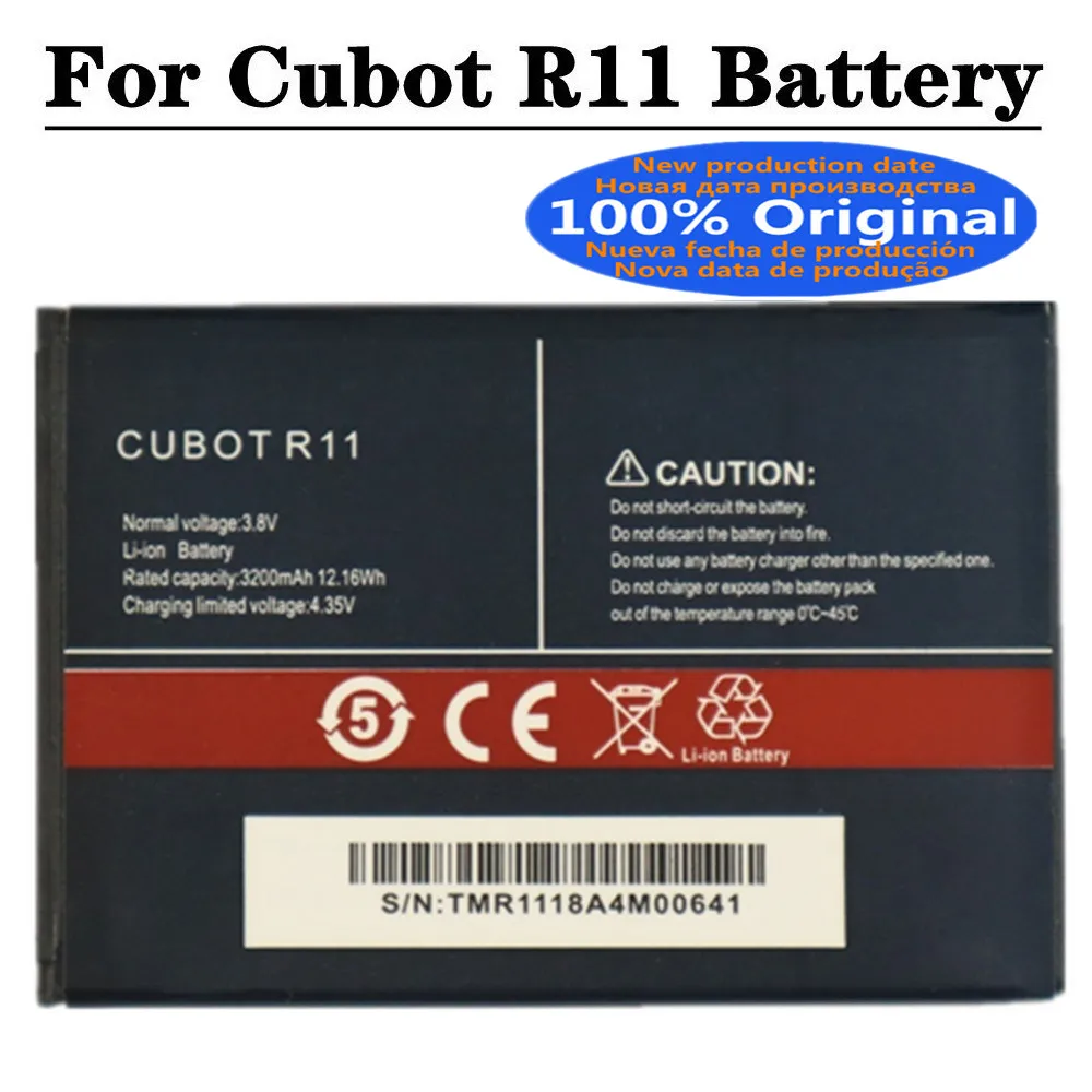 

2023 Years New 100% Original R11 Battery For Cubot R11 Phone Battery 3200mAh Hight Quality Batteries Battery In Stock