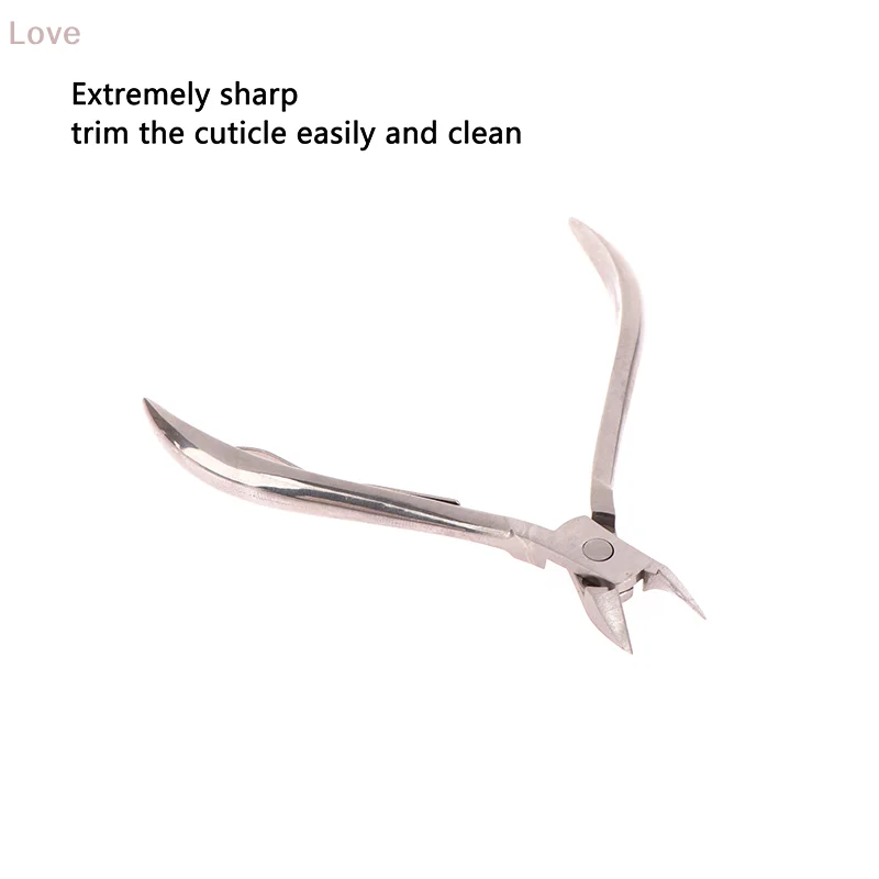 [L & P] كماشة إهاب الأظافر مقص بشرة الأظافر كليبرز المتقلب مزيل الجلد الميت باديكير الفولاذ المقاوم للصدأ القواطع أداة