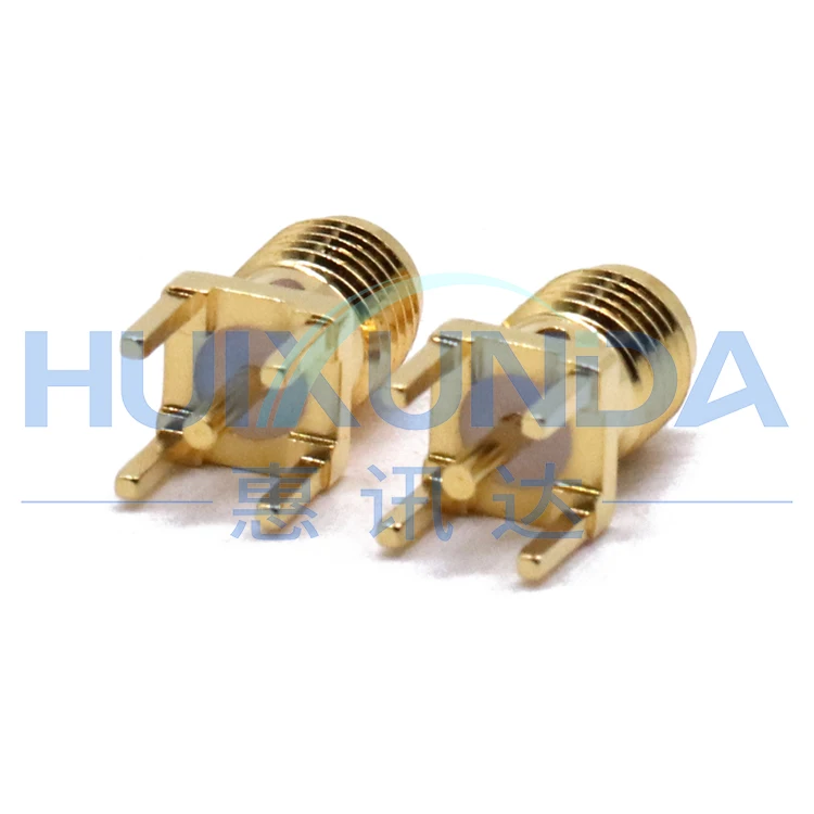 SMA-KHD SMA-KE Glue SMA positive foot PCB panel/antenna socket SMA solder plate connector 18G